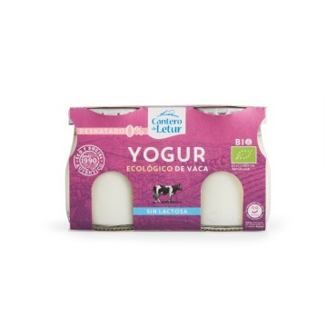 Refrig yogur vaca BIO desnatado sin lactosa 2x125g