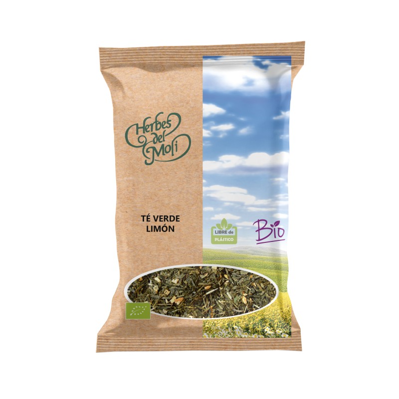 Bolsas de té verde con limón ECO 70g Bolsas de té verde con limón ECO 70g