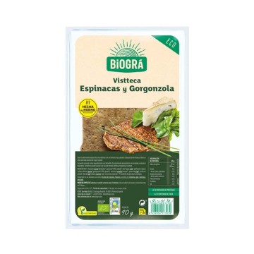 Vistteca BIO de espinacas y gorgonzola 90 g