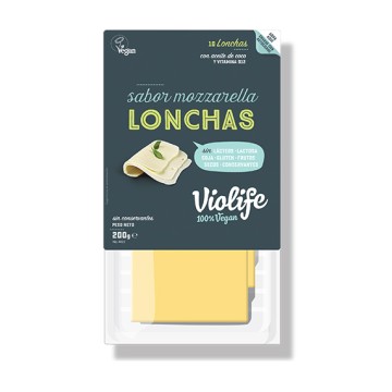 Refrig queso violife lonchas mozzarella 200 gr