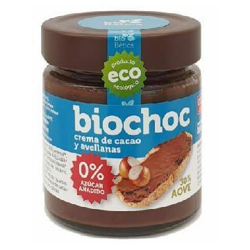 Biochoc avellanas BIO 0% azucares añadidos 200gr