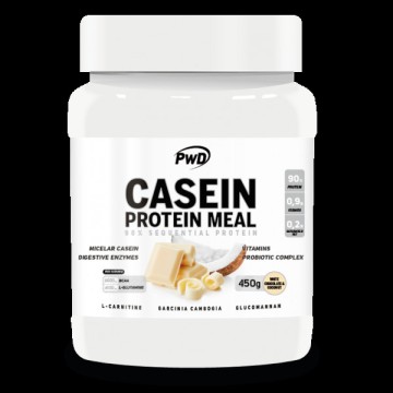 Casein protein meal chocolate blanco y coco 450 g