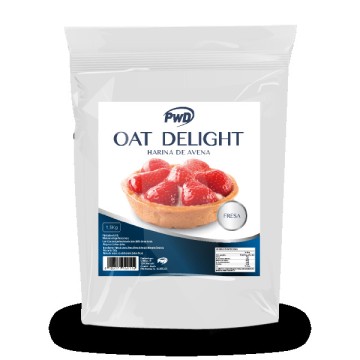 Harina de avena oat delight fresa 1.5 kg