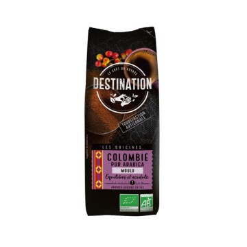 Cafe molido colombia 100% arabica bio, 250 g