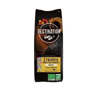 Cafe molido etiopia moka 100% arábica bio, 250 g