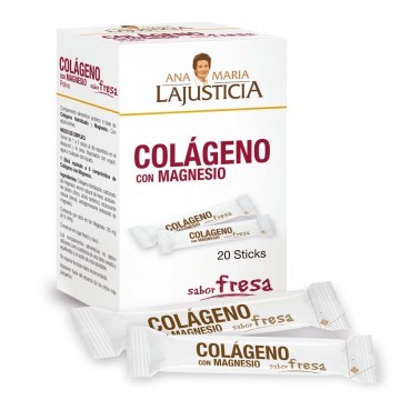 Colageno con magnesio sabor fresa 20stick 5gr