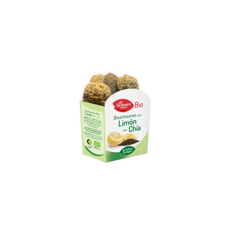 Galletas artesanas sabor limon con Chía BIO 220 g Galletas artesanas sabor limon con Chía BIO 220 g