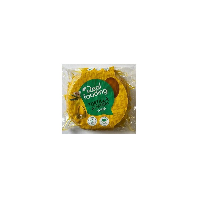 Refrig Tortilla de Patata con AOVE sin cebolla Realfooding 500 gr Refrig Tortilla de Patata con AOVE sin cebolla Realfooding 500 gr
