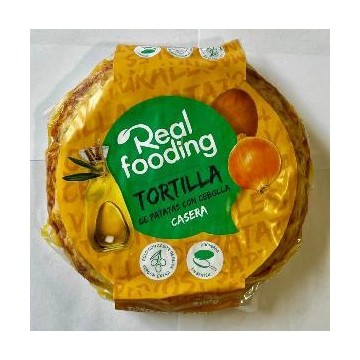 Refrig Tortilla de Patata con AOVE con cebolla Realfooding 500 gr